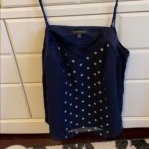 Polka dot spaghetti strap top